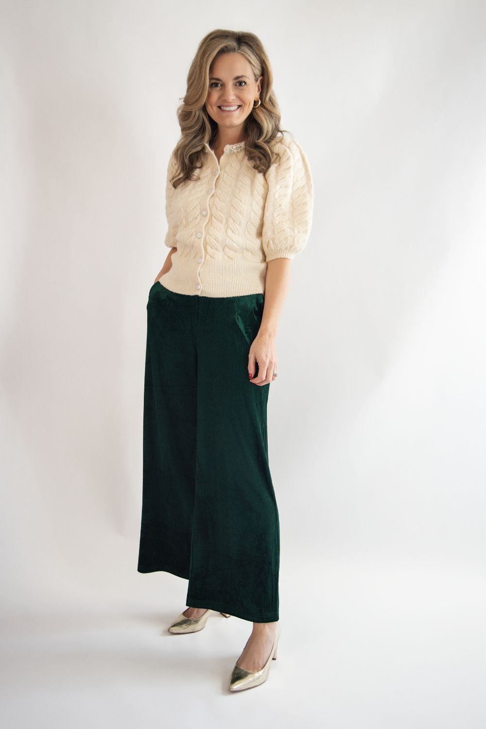 Wide Leg Velvet Pants