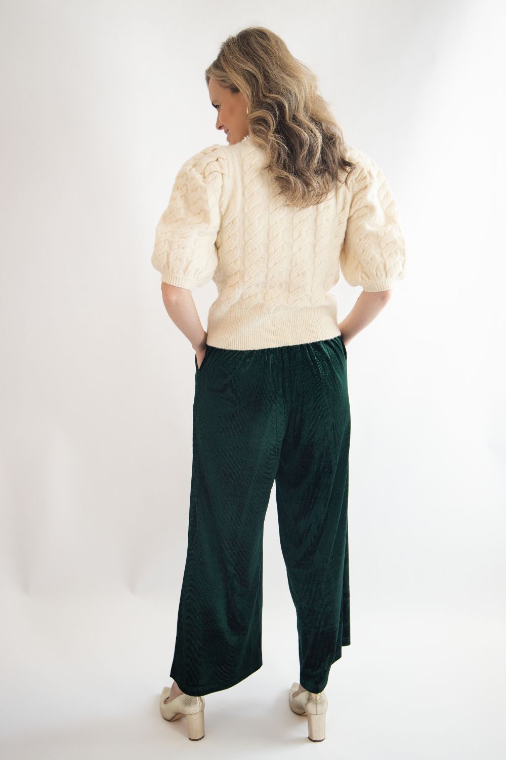 Wide Leg Velvet Pants