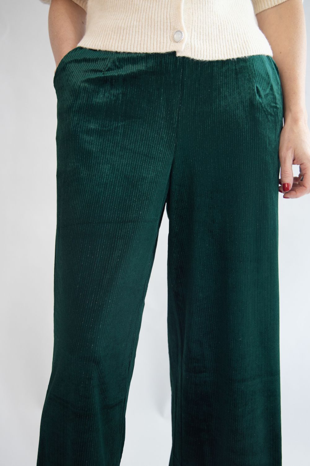 Wide Leg Velvet Pants