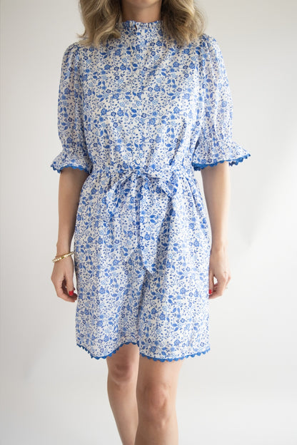 Maya Floral Button Up Mini Dress