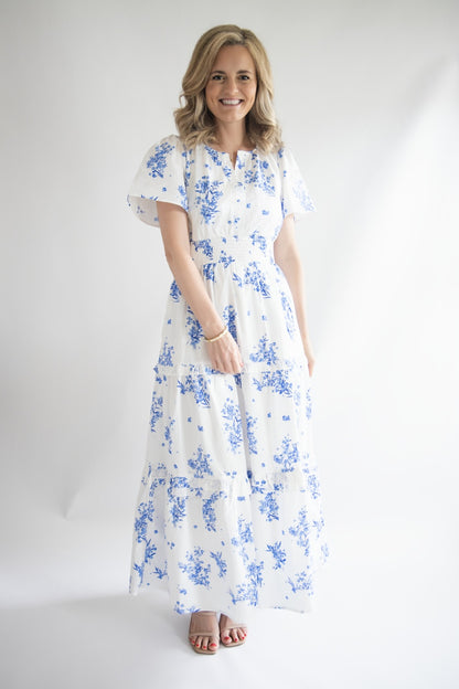 Palmer Floral Tiered Maxi Dress